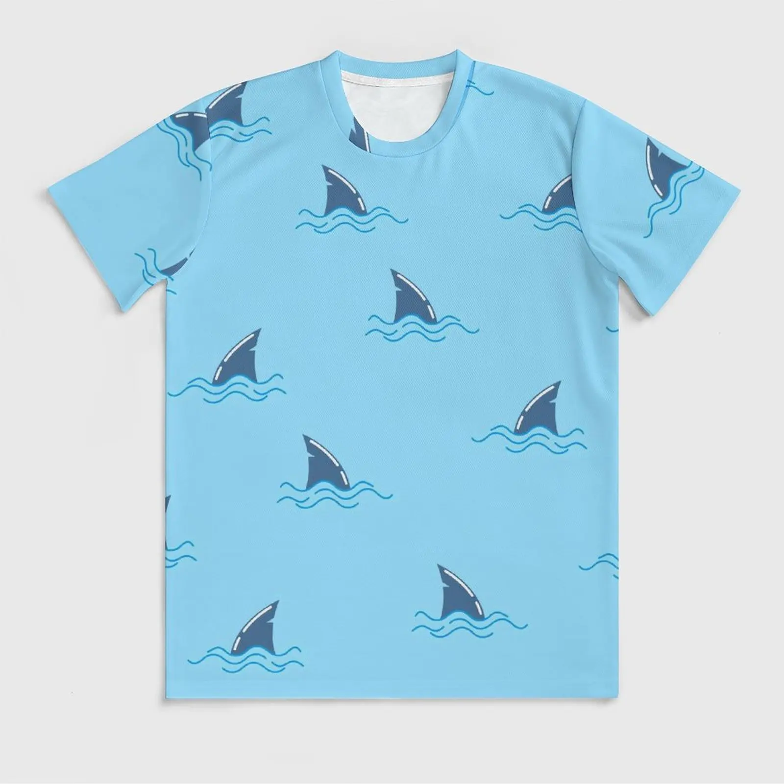 Футболка с изображением акулы Кита дельфина плавника трендовые футболки