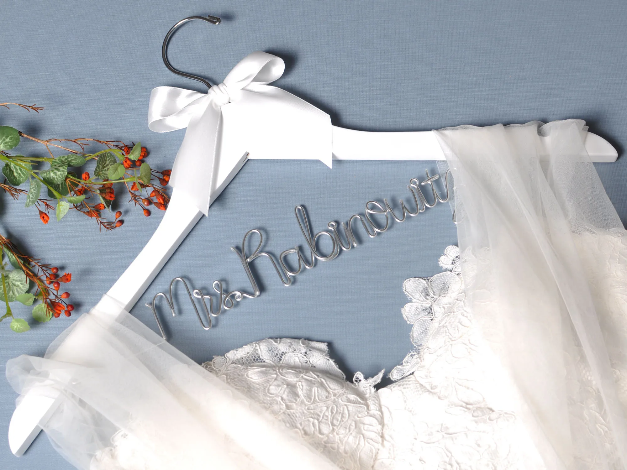

Вешалка ручной работы в стиле кантри, подарки для невесты, скошенная Свадебная Вешалка с бантом