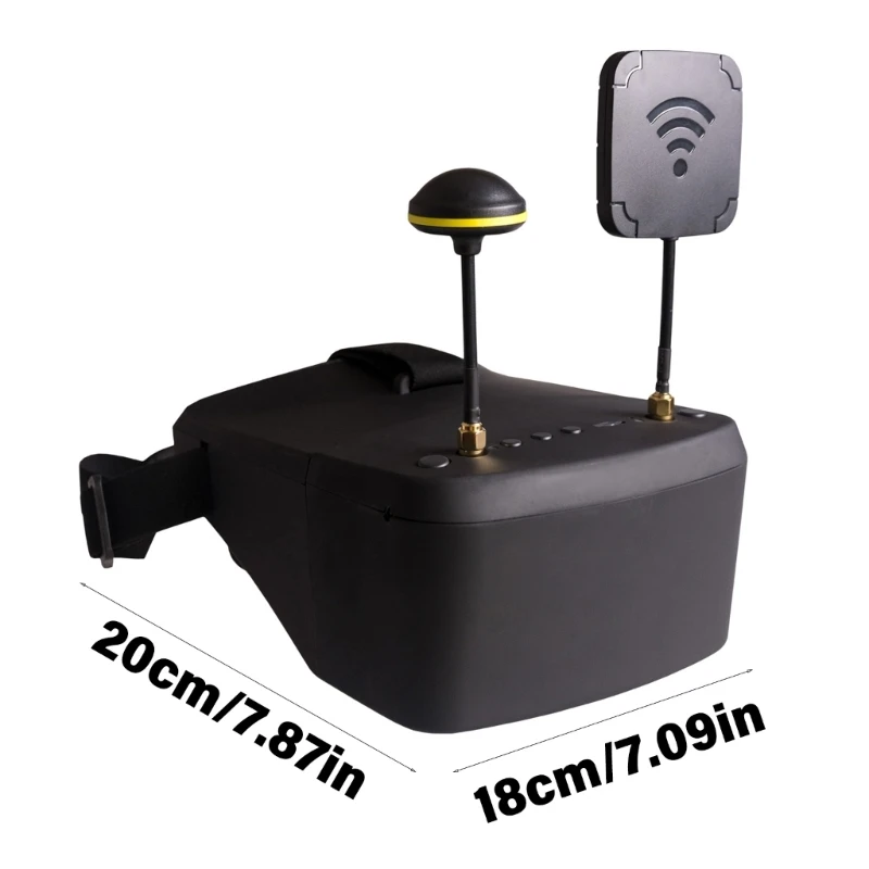 LS800D 5-дюймовые очки FPV для квадрокоптера гоночные со съемным ремешком