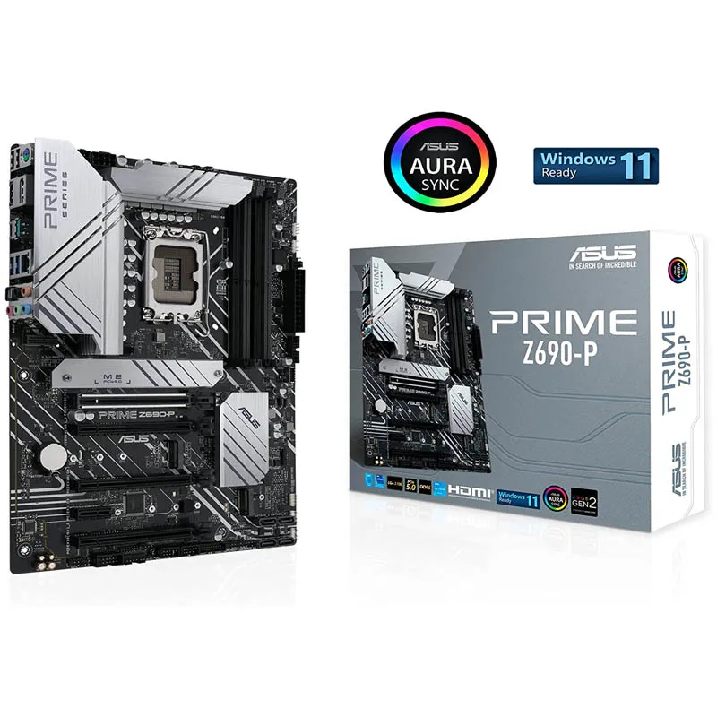 

Новинка ASUS PRIME Z690-P ATX DDR4 5333(OC) MHz Z690 PCIe 4,0 128G USB 3,2 SATA M.2 поддержка разъема 12 Gen LGA 1700