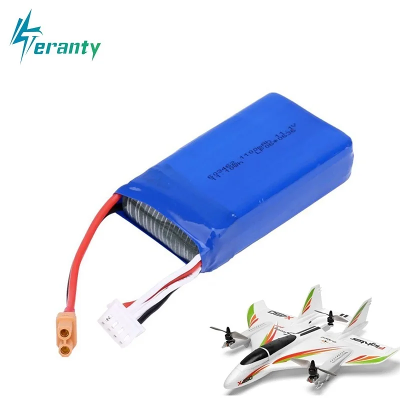 Обновленный аккумулятор Lipo 11 1 В 1300 мАч для радиоуправляемых самолетов XK X450 FPV