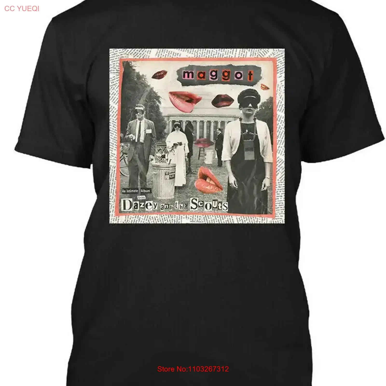 Фото Лимитированная новая популярная футболка Dazey and the Scouts Maggot American Music, размеры S-4XL, винтажная, с эффектом потертости, эластичная, универсальная. №1