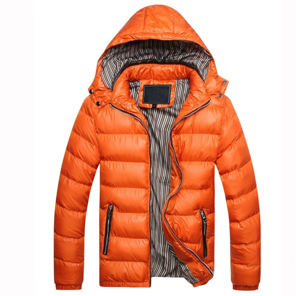 ERIDANUS 2022 male winter coat new slim fit thick padded coat Men's Casual Hooded Removable Gentlemen's parka Clothes MWM143