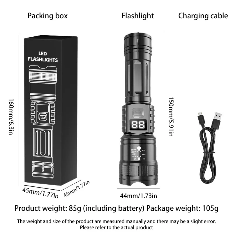 

MIJIA Высокомощный перезаряжаемый фонарик