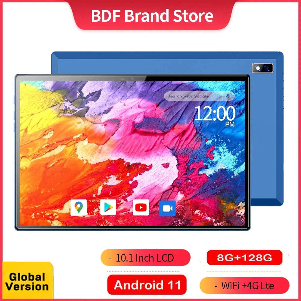 

Планшет P30 на Android 11, восемь ядер, экран 10,1 дюйма, 8 ГБ + 128 ГБ