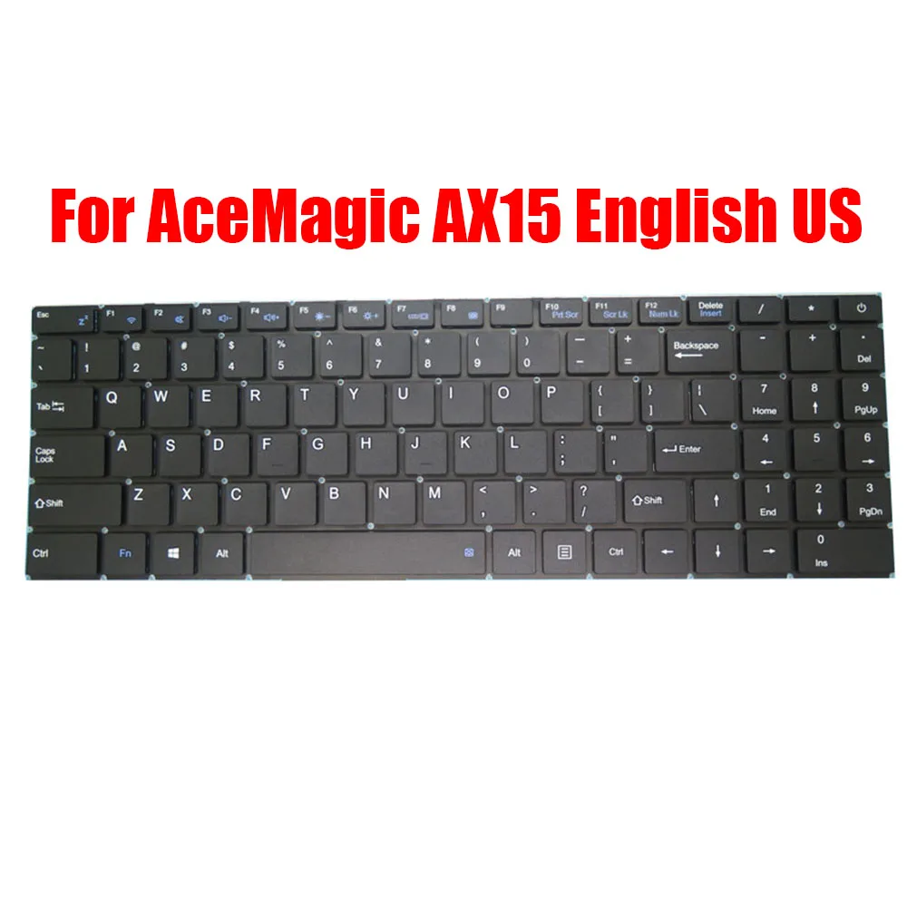 Сменная клавиатура для ноутбука AceMagic AX15 США английская черная новая