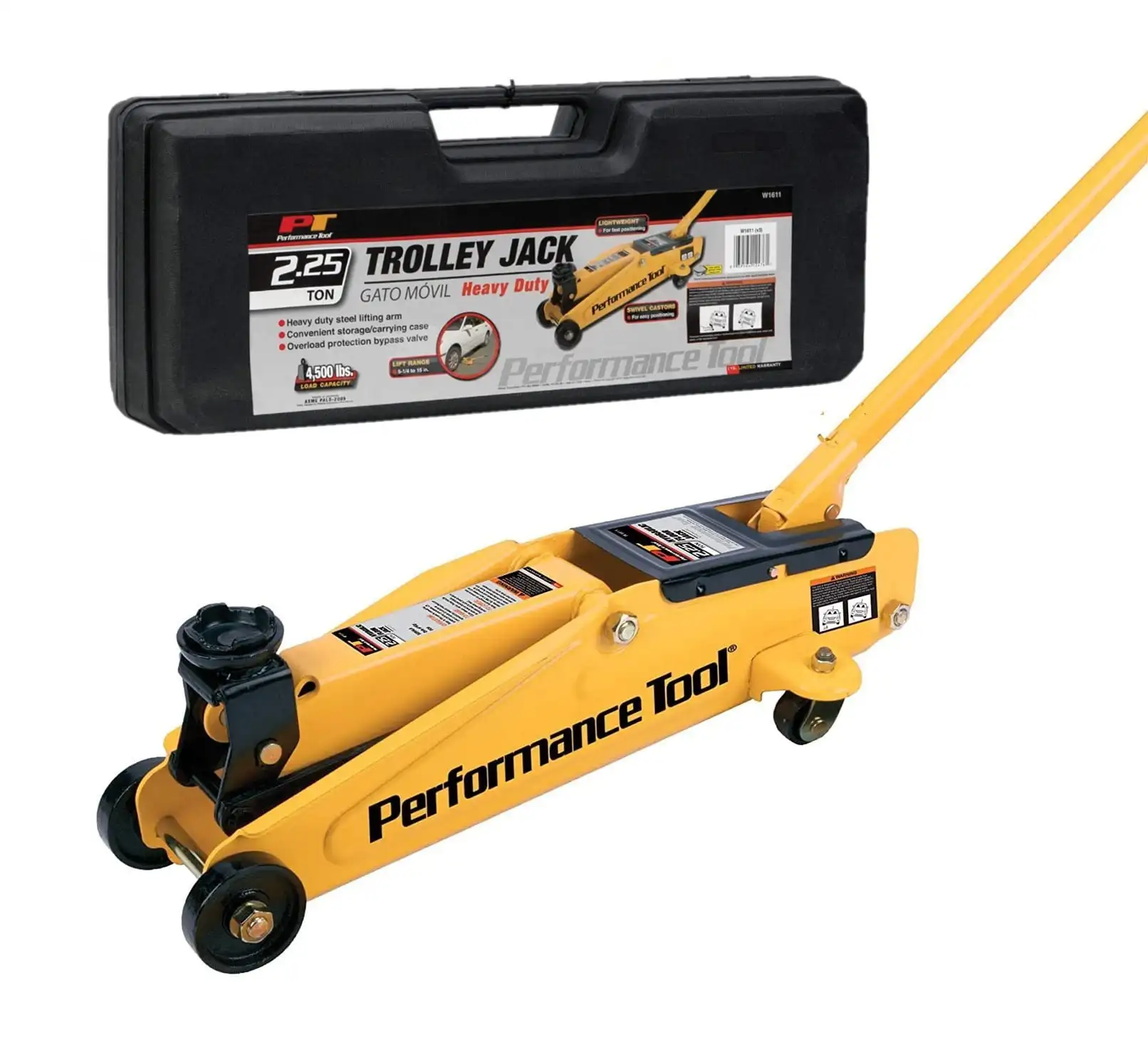 

W1611 2.25-Ton 4500 lbs Trolley Jack with Storage/Carrying Case
