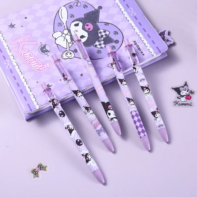 

5 шт. Комплект милый Sanrio My Melody Kuromi Cinnamoroll гелевая ручка, не выцветает, стабильные чернила, создает мгновенное письмо