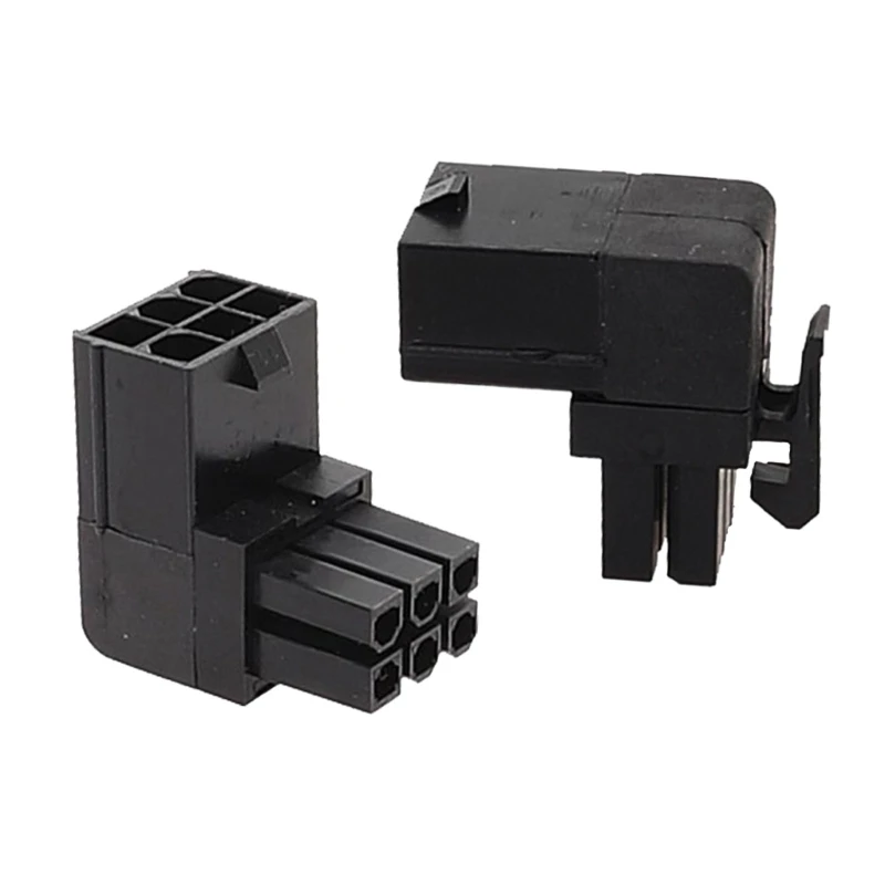 6-контактные адаптеры Разъемы для видеокарты 90° Замена колена Прямая поставка