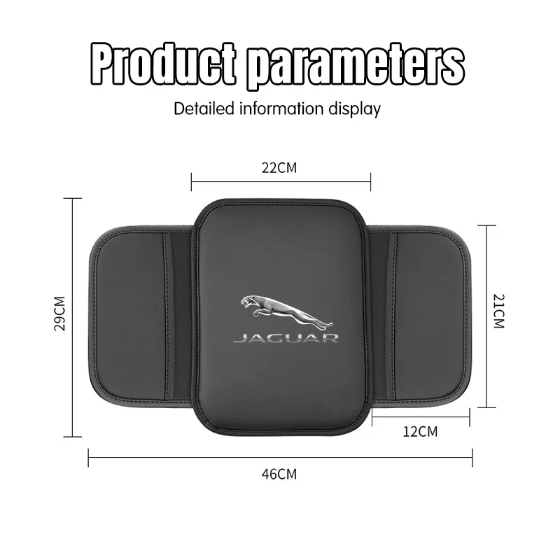 Подлокотник с логотипом автомобиля кожаный автомобильный коврик для Jaguar XF XJ XE