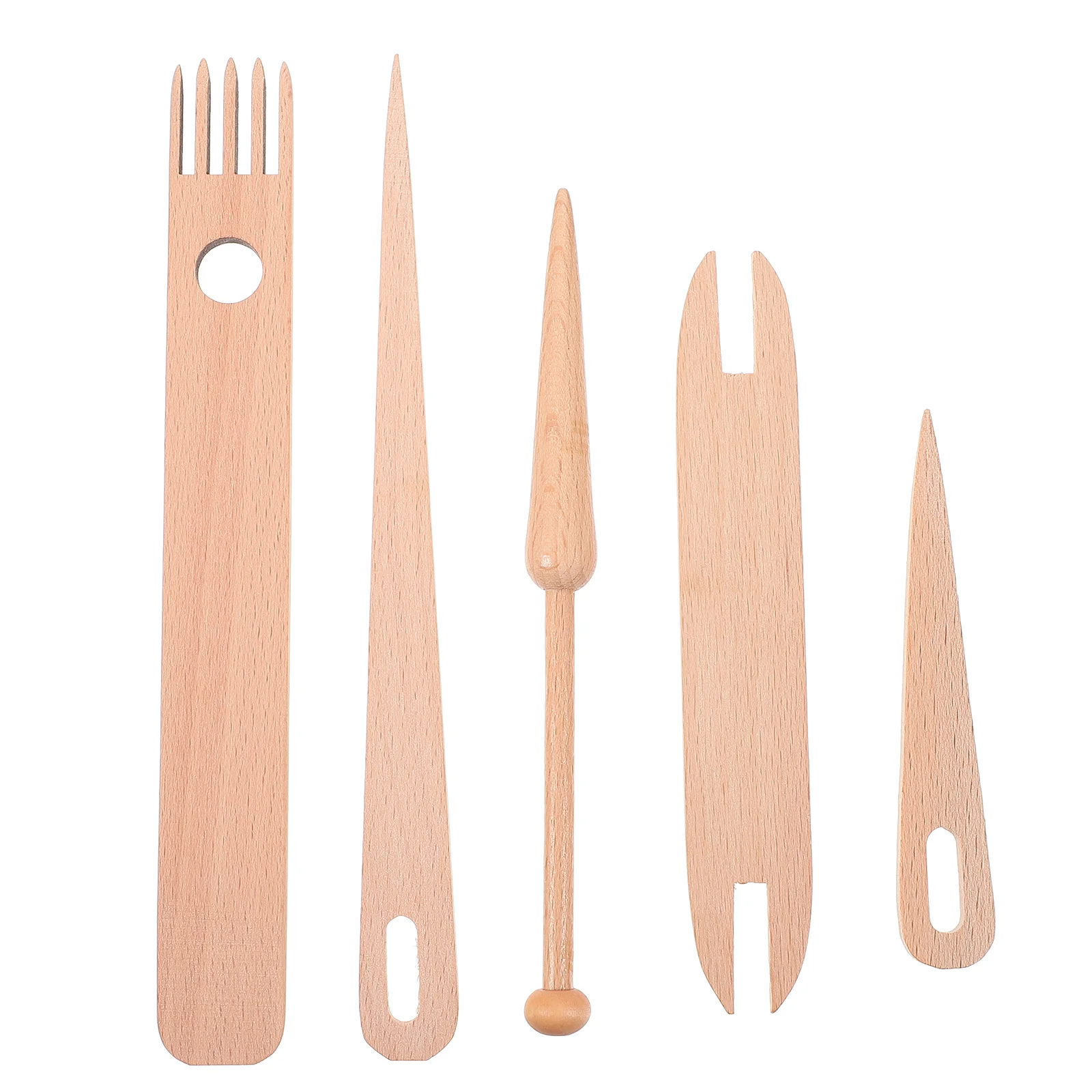 

Weaving Wooden Tools Needle Loom Tapestry Crochet Knitting Sticktool Wood Shuttle Hand Making Diy Sticksbobbins Braider Fork