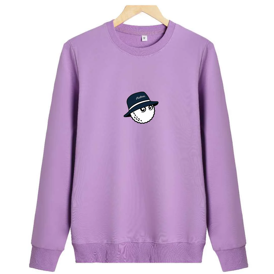 Malbon New Men's Golf Top Wool Circle Hoodie Round Neck Thin School Clothes Loose Version Fisherman Hat Fashion Long Sleeve Tee