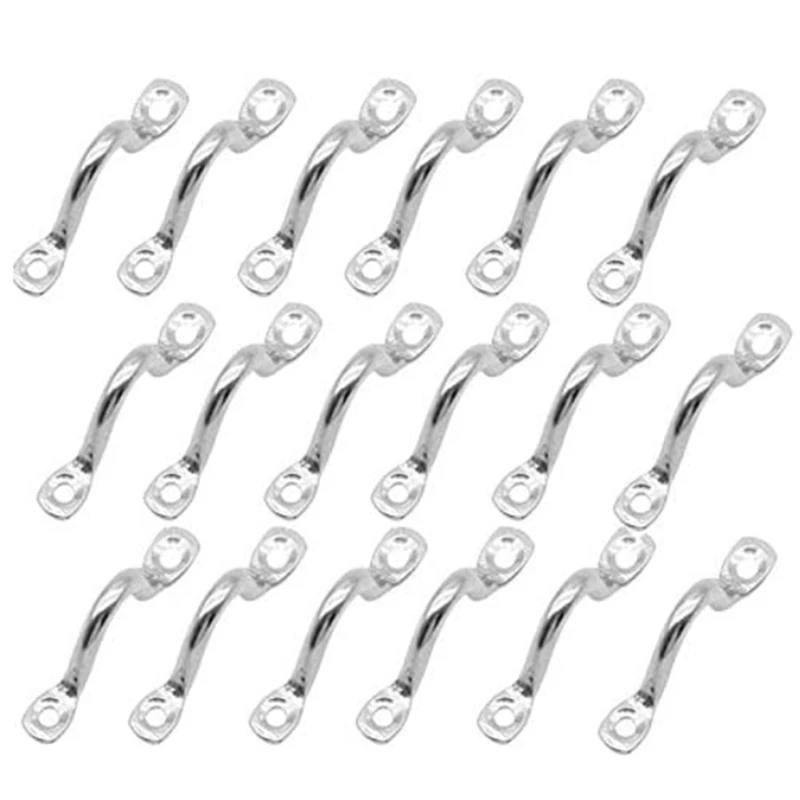 

Stainless Steel Pad Eye, 18 Pieces Fender Eye Kayak Deck Loops Boat Top Pad Eye Fender Eye For Kayak Canoe Rigging