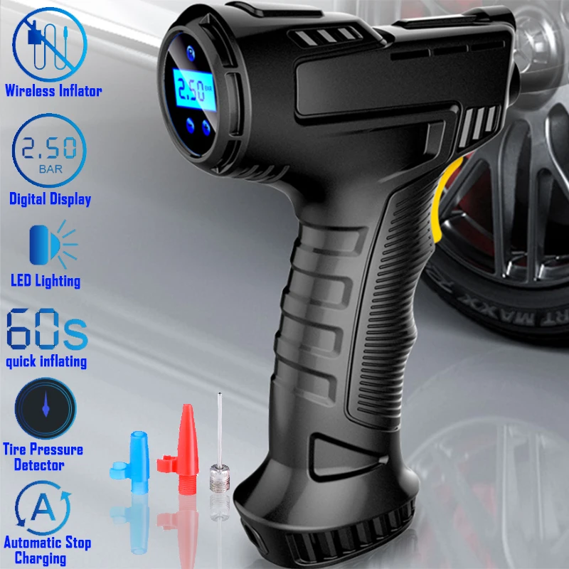 Inflatable Pump Air Pump Rechargeable Car Motorcycle Tire Inflator
