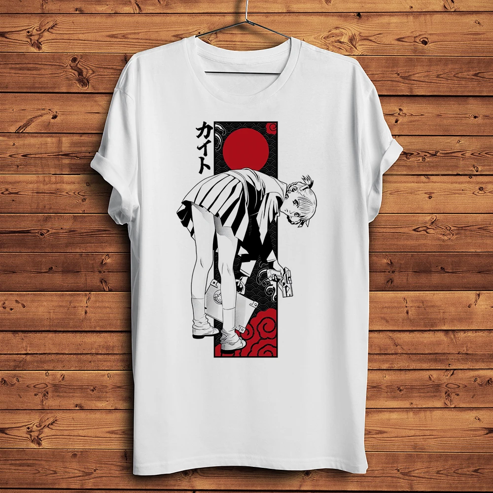 

Забавная футболка с Аниме Манга а кайт Сава, Повседневная футболка унисекс с коротким рукавом, Мужская дышащая уличная одежда с принтом