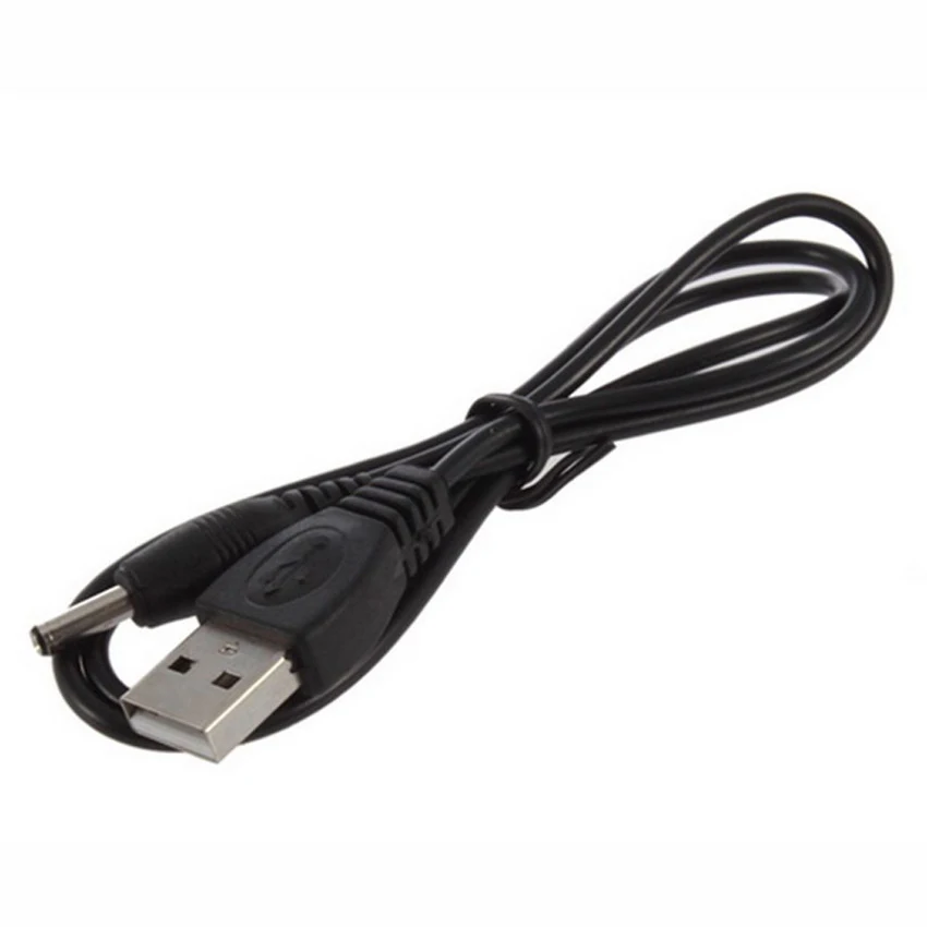 

70cm 3.5mm Mirco USB Charging Cable DC Power Supply Adapter Charger Flashlight for Head lamp Torch light Rechargeable Battery