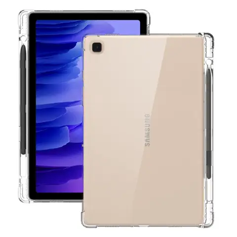 Чехол из ТПУ для Samsung Galaxy Tab S9, FE Plus 12,4, SM-X610 X616B, S9, S8, 11 дюймов, Ultra 14,6 дюйма, 2023 дюйма, противоударный, с держателем для ручки, чехол для планшета