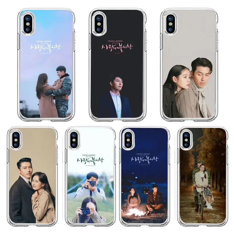 

Crash Landing On You TV series Phone Case Transparent soft For iphone 12 11 13 7 8 6 s plus x xs xr pro max mini