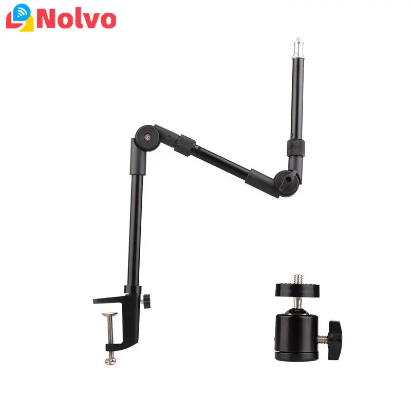 

Foldable Desk Mount Stand Metal Bracket Ring Light Racket Live Articulated Arm Clamp For Shoot Live Streaming Photography Video