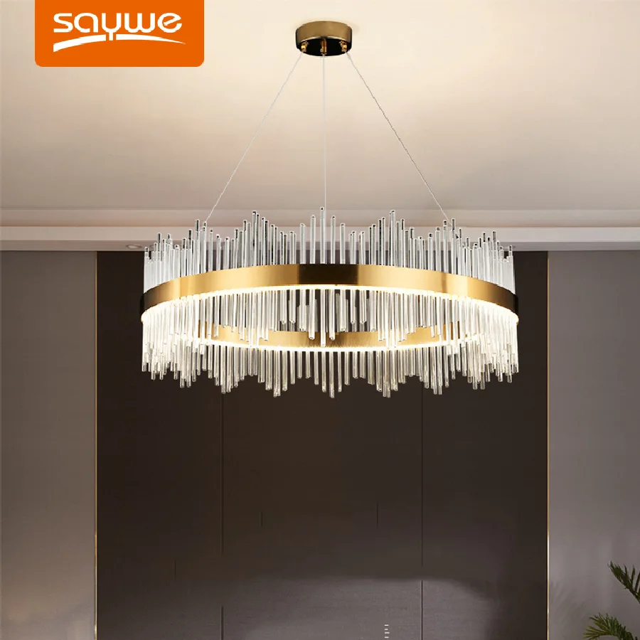 

Роскошная хрустальная светодиодная Люстра для гостиной/столовой/фойе отеля, креативные потолочные светильники, подвесные люстры