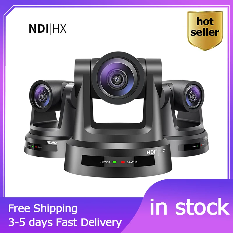 

NDI 12X Optical Zoom Video Conference System Solution PTZ 1080P60fps Video Conference Camera NDI For Live Streaming Telemedicine