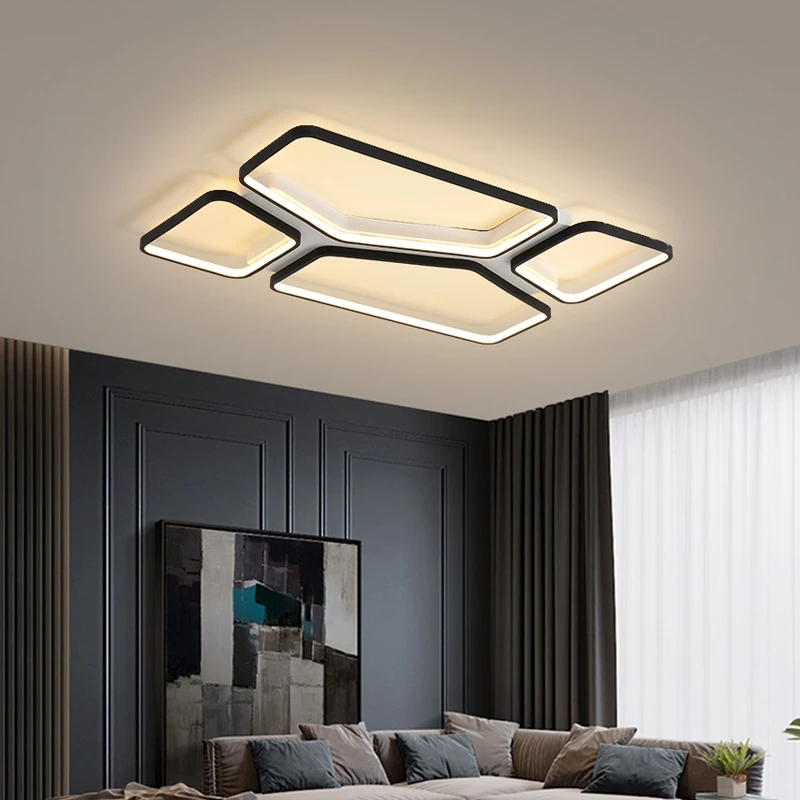 

Новая светодиодный ная Потолочная люстра, комнатные светильники для гостиной, спальни, кабинета, столовой, кухни, домашнее освещение