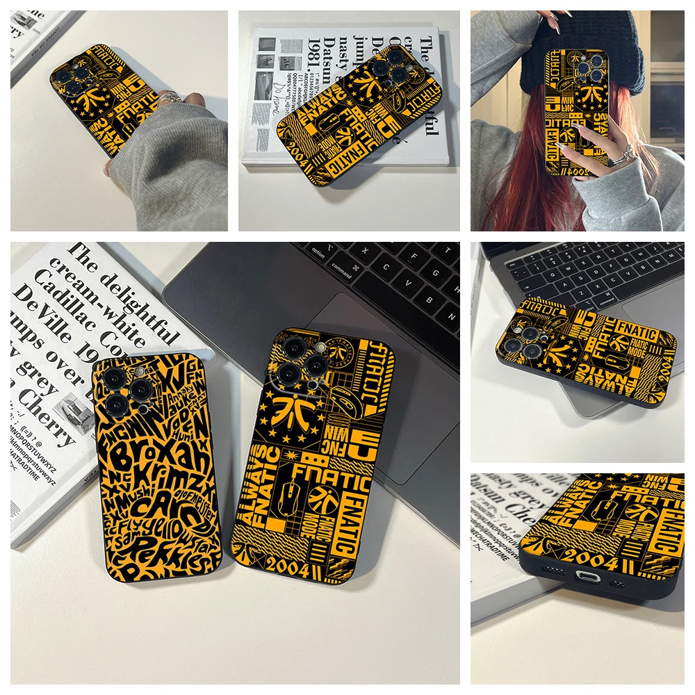 

Fashion Electronic Sports Phone Case FOR IPhone 13 12 11 Pro 8 7 Plus X 14 SE XR 12 13 Pro Mini XS MAX Design-FNATIC Covers