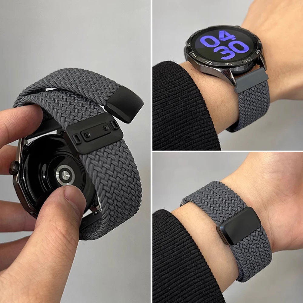Фото Плетеные магнитные ремешки для Realme Watch 5/S2, аксессуары для браслетов, ремешок для Realme Watch 2/3/S/3 2 S Pro, 22 мм, ремешок для часов №3