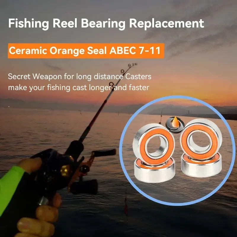 10 шт. гибридный подшипник из нержавеющей стали S687W4 2RS CB 7x14x4 мм подшипники