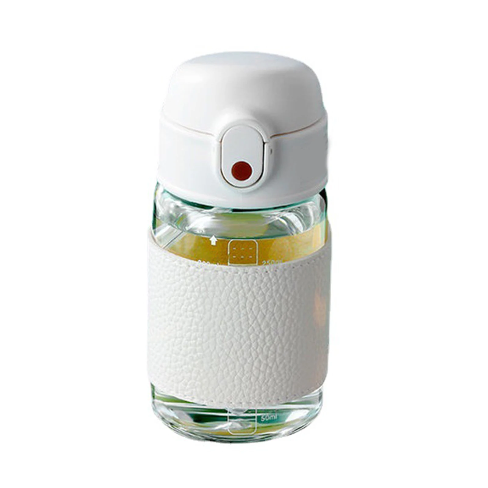

Portable Straw Glass Cup With Scale High Capacity Water Bottle For Boys Girls
