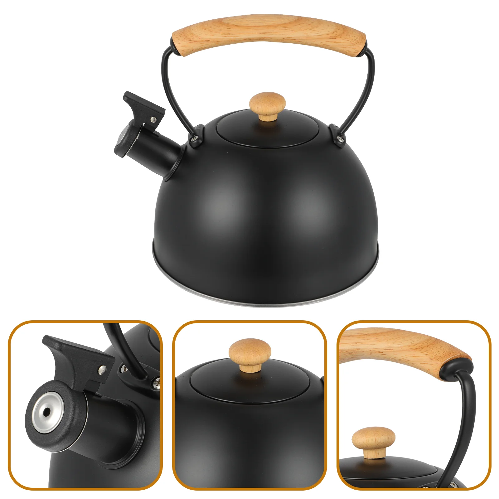 

Kettle Tea Water Teapot Whistling Stovetop Stove Potstainless Steel Gas Hot Kettles Boiling Boiler Whistle Coffee Loud Large