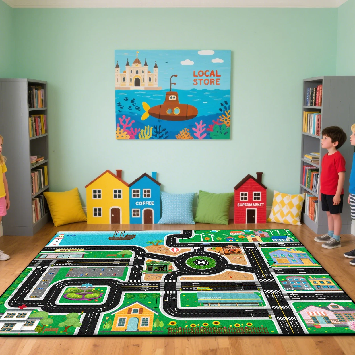 

Детский ковёр Alfombra Habitación современный 100% полиэстер