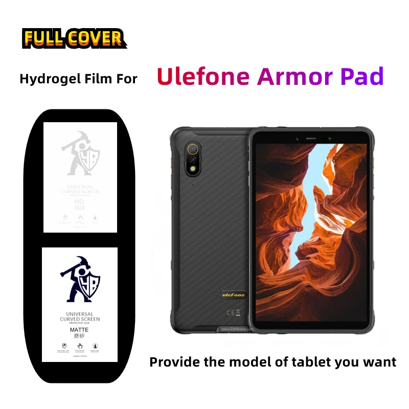 Фото 2 шт. матовая гидрогелевая пленка для Ulefone Armor Pad Pro HD, защитная пленка для экрана Ulefone Armor Pad, матовая защитная пленка №1