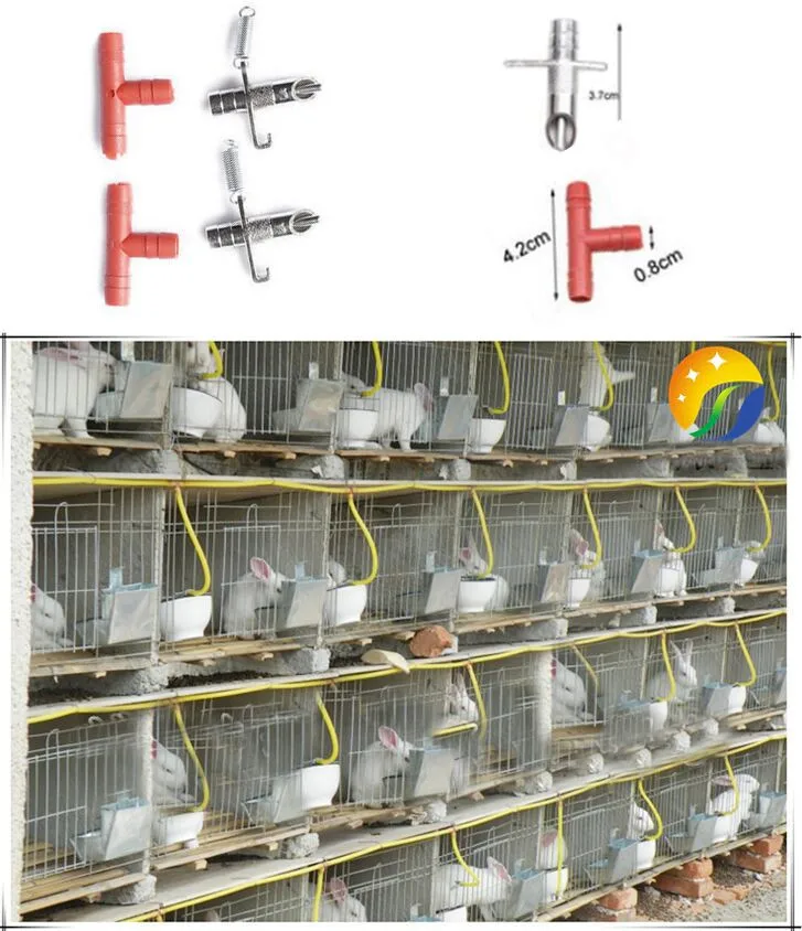 

Hot Sale For Rabbit Bunny Rodents Automatic Nipple Water Feeder Drinker Waterer 20pcs