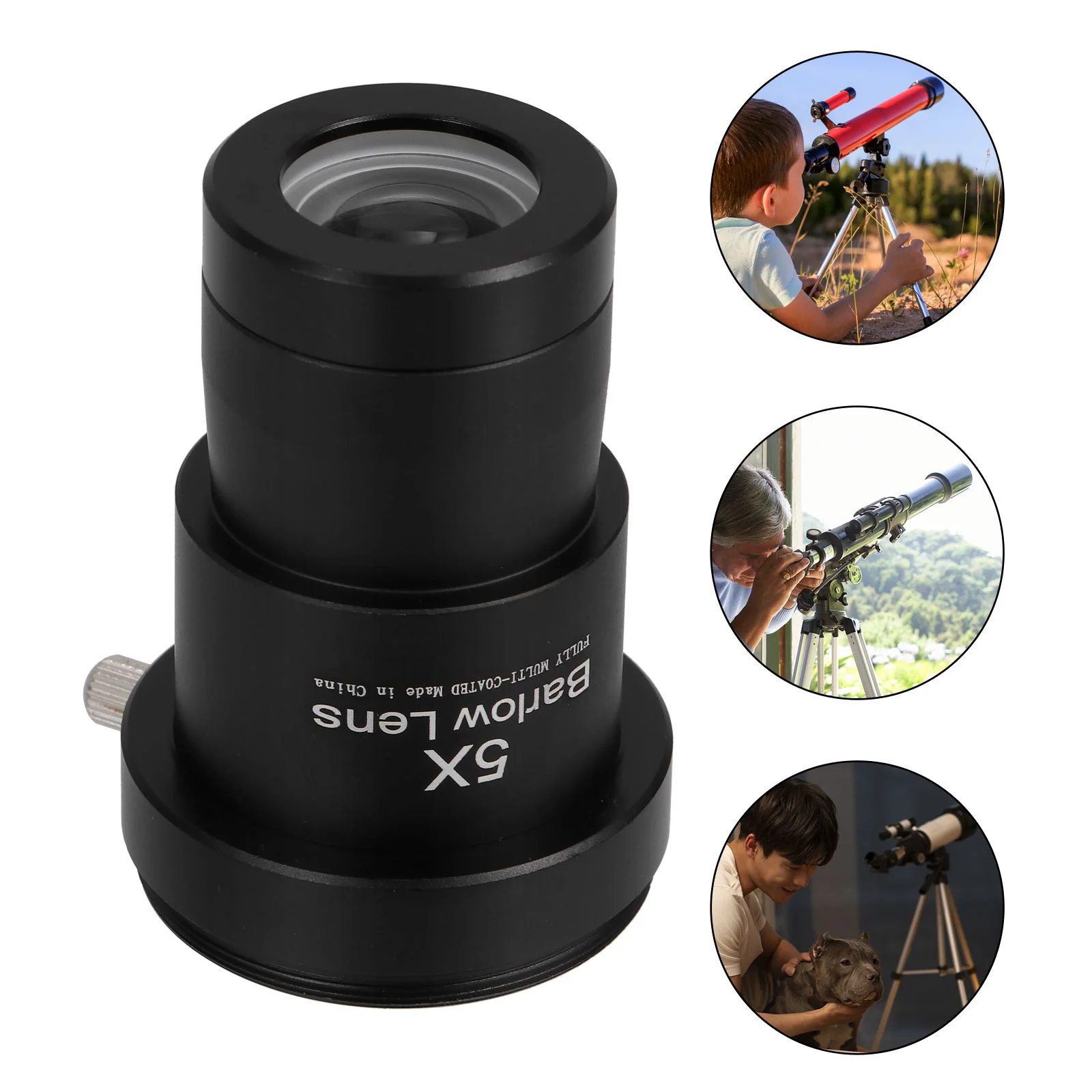 5 алюминиевых удлинителей линз Барлоу окуляры астрономического телескопа