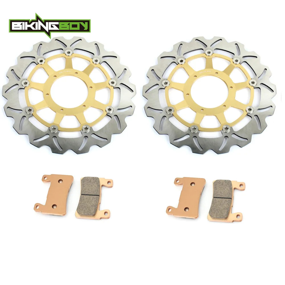 BIKINGBOY для Honda CBR929RR 00 01 CBR954RR Fireblade 02 03 13 &quotпередние тормозные диски роторы + колодки