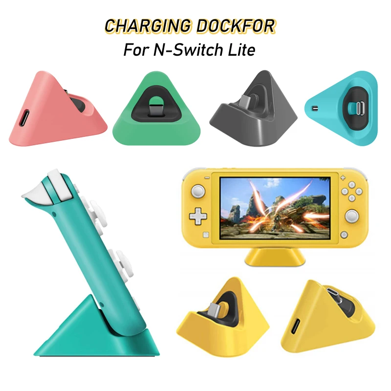 

Mini Game Console Charging Dock For Nintendo Switch Lite 5.5 Inch Host Charge With Type-C Input Port ABS Material Accessories