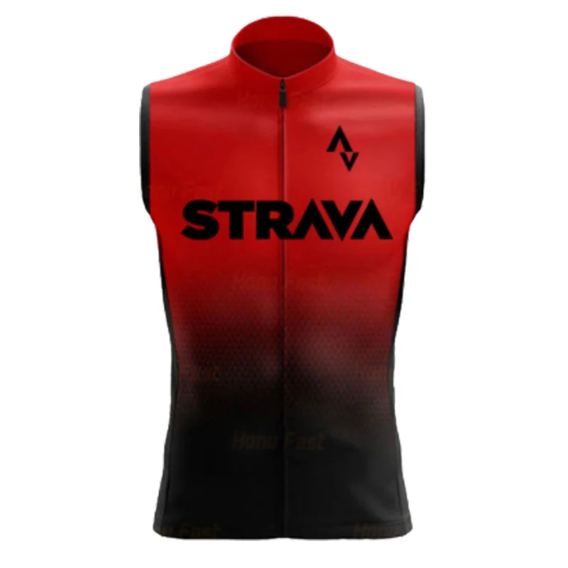

STRAVA Summer 2022 Sleeveless Cycling Vest Windproof Running Vest MTB Bike Jersey Breathable Gilet Man Cycling Jacket Ciclismo