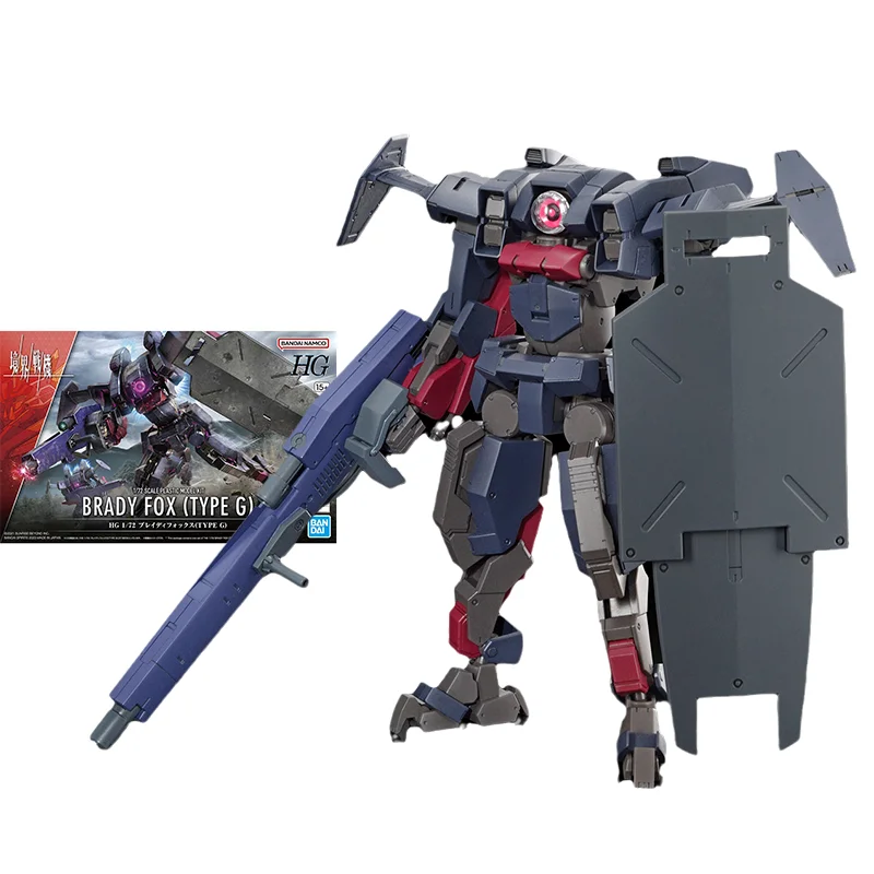 

Фигурка Bandai AMAIM WARRIOR, фигурка аниме HG 1/72 BRADY FOX (тип G), игрушки для детей, подарок, Коллекционная модель
