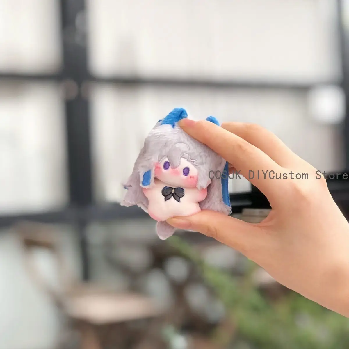 Фото Kawaii Genshin Impact Tartaglia Xiao Neuvillette Wanderer Zhiongli 5 см мини плюшевая фигурка кулон брелок пушистый подарок маумте №2