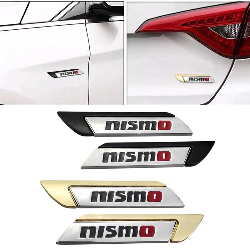 

3D Metal Car Stickers Auto Sports Emblem Styling Decal For Nissan Nismo 350Z 370Z Juke X-trail Qashqai j10 j11 Tiida Pathfind