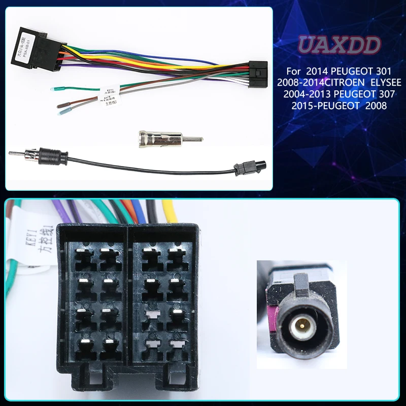 Автомобильный радиоприемник Android аудио-видеоплеер кабели для PEUGEOT 301 2008-2014 CITROEN