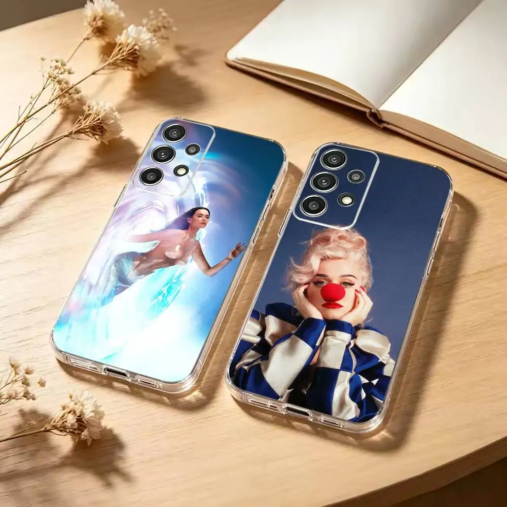 Фото Чехол для телефона Katy P-Perry Singer-Camp, мягкий прозрачный чехол для Samsung S25, S24, S21, S23, S22, S30, Plus, S20, Ultra №1