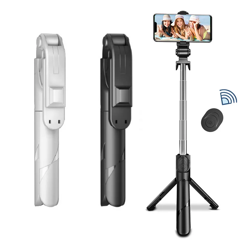 

Bluetooth-compatible Wireless Selfie Stick Mini Tripod Extendable Monopod with Fill Light Remote Shutter for IOS Android Phone