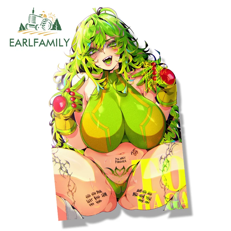 

EARLFAMILY Ahegao Toru Hagakure Fanart автомобильная наклейка невидимая девушка эскиз Waifu наклейка JDM мультфильм Peek Girl граффити наклейки