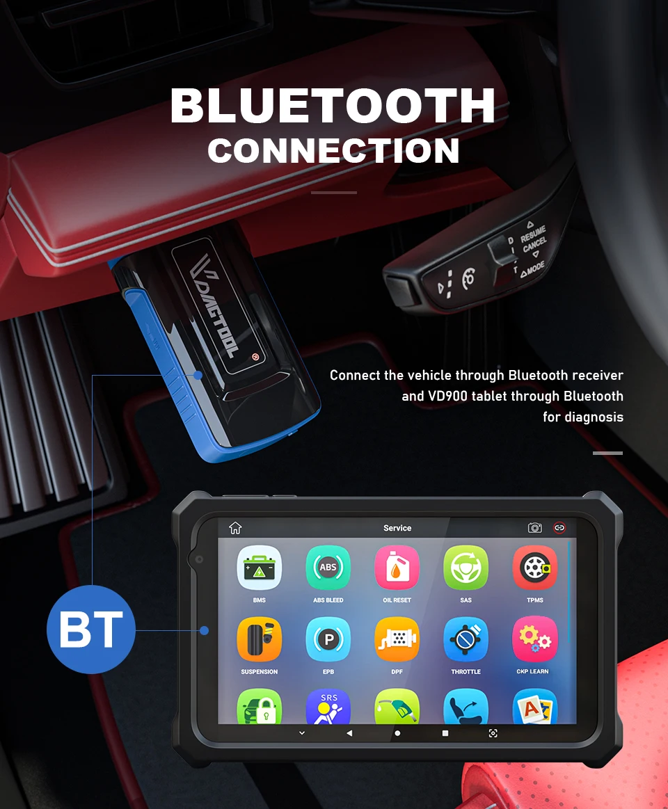 VDIAGTOOL VD900 OBD2 Scanner Professional ABS Airbag Oil EPB DPF Reset OBD 2 Automotive Code Reader Car Diagnostic Tool | Автомобили и