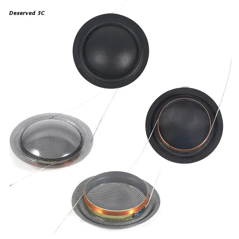 

2PCS 20 mm Tweeter Speaker Voice Coil Crystal Film 25 Core 25.4mm Core Black Translucent Treble Horn Diaphragm Repair DIY