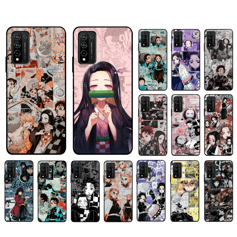 

Kimetsu No Yaiba Demon Slayer Phone Case for Huawei Honor 50 10X Lite 20 7A 7C 8X 9X Pro 9A 8A 8S 9S 10i 20S 20lite 7X 10 lite