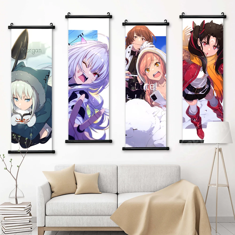 

Home Decor Fate Grand Order Prints Wall Game Artwork Poster Altria Pendragon Canvas Pictures Scroll Hanging Painting Living Room