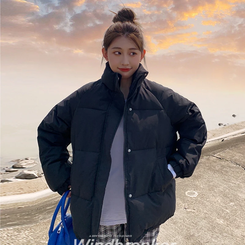 Winter Jacket Women's Thick Warm Down Cotton Jacket Parker Coat Women's Casual Loose Korean 2021 New Short Winter Women's Jacket